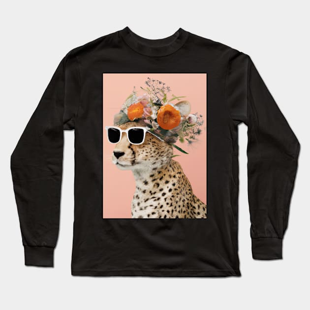 Flower Fashion Lion Long Sleeve T-Shirt by maxcode